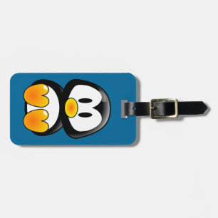 baby penguin tux bagagetagg bagagebricka