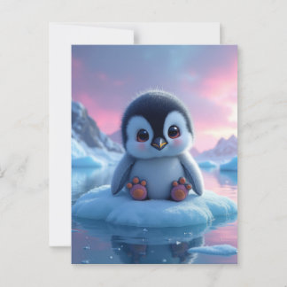 Baby Penguin Vykort