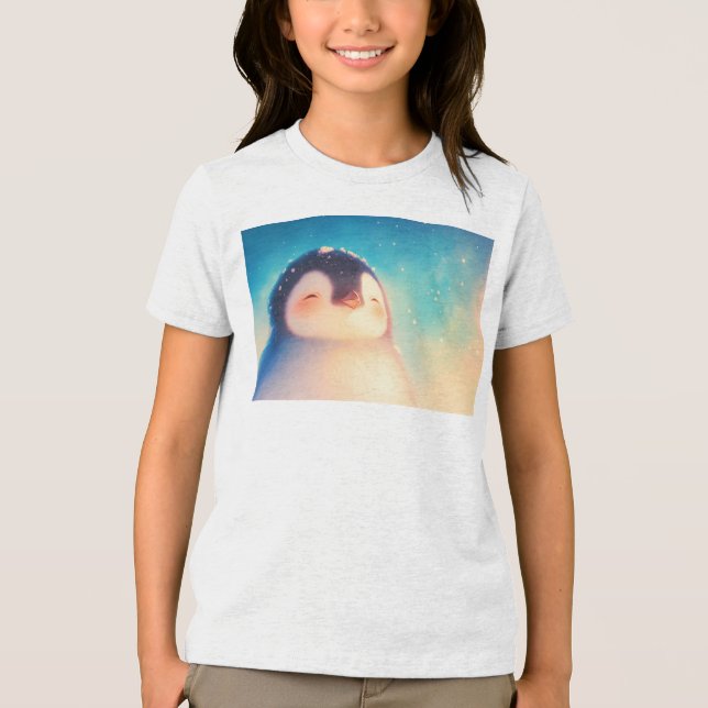 Baby Penguin Winter World T Shirt (Framsida)