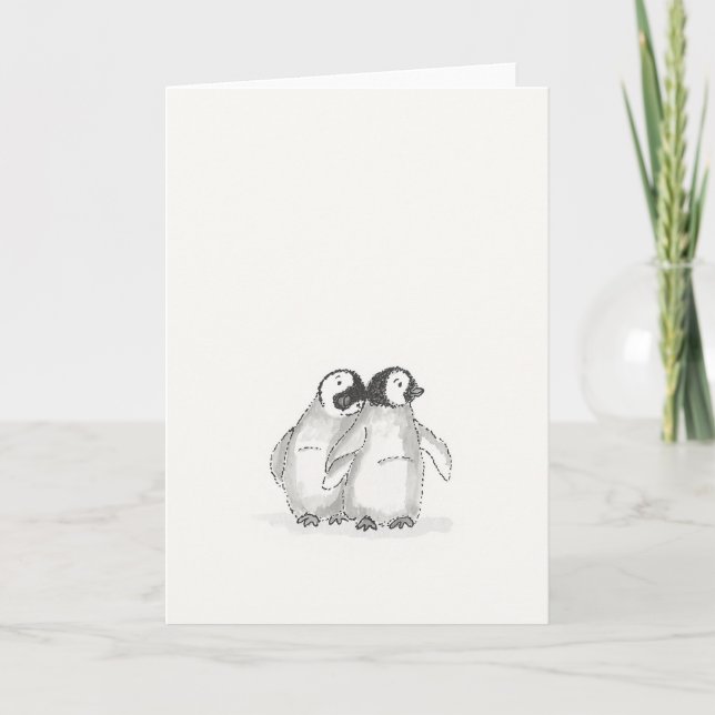 Baby penguinkort kort (Framsida)