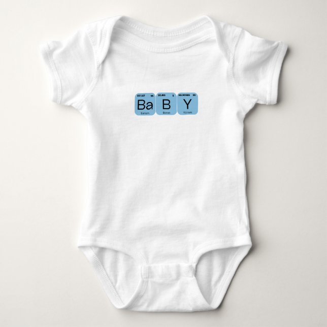 Baby Periodiska Bord Inslag T Shirt (Framsida)