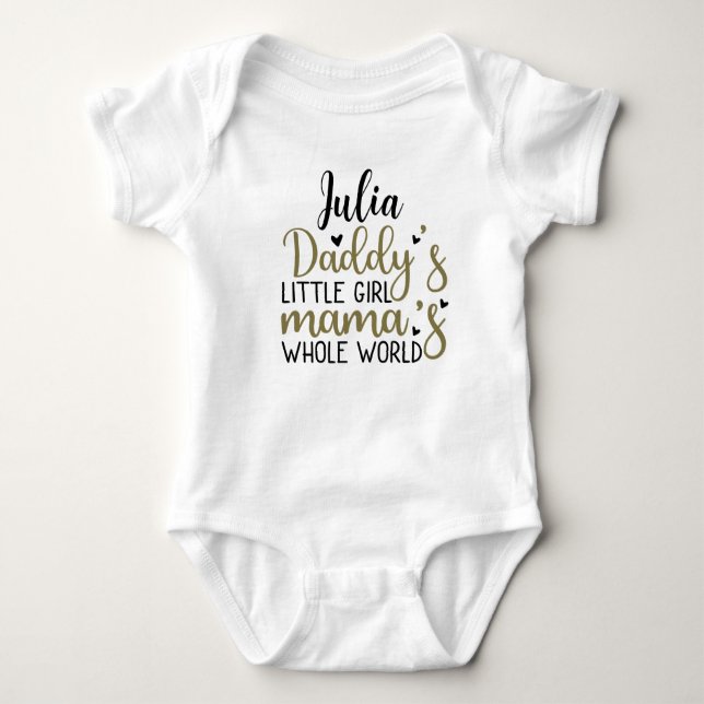 Baby Personlig Bodykostym T Shirt (Framsida)
