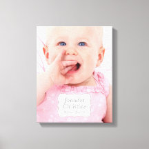 Baby Personlig Wrapped Canvas Art