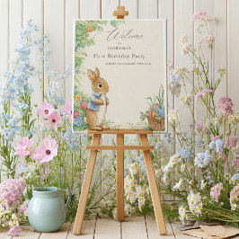 Baby Peter Rabbit Garden Välkommen Board Poster