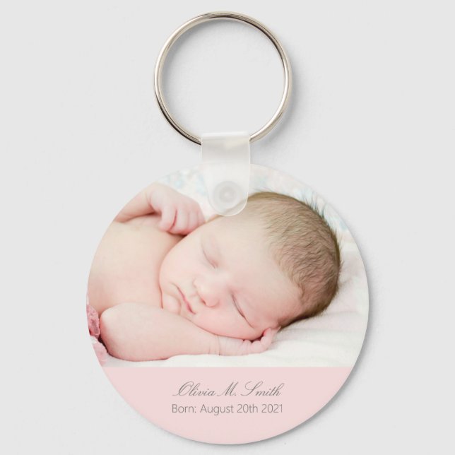 Baby Photo Behålla Sake-Personlig Nyckelring (Framsida)