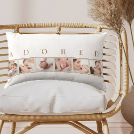 Baby Photo Collage ADORED Neutralt Nursery Lumbarkudde