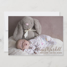 Baby Photo Collage Birth Announcement Script Meddelande