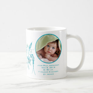 Baby Photo Cute Hummingbird-familjen Kaffemugg