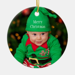 Baby Photo Elf God jul Julgransprydnad Keramik
