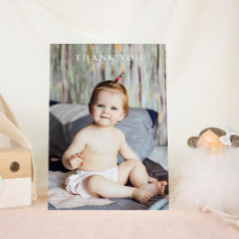 Baby Photo Hand-skriftlig Modern Script Tack