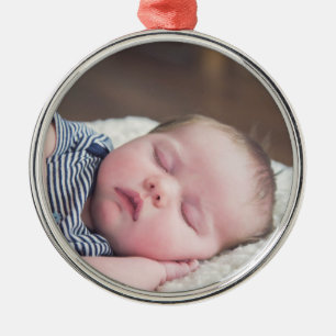 Baby Photo jul Keepsak Julgransprydnad Metall