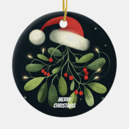 Baby Photo jul Mistletoe Robin Wandee Julgransprydnad Keramik