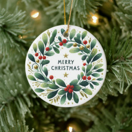 Baby Photo jul Mistletoe Wandan Julgransprydnad Keramik