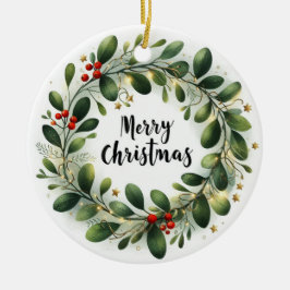 Baby Photo jul Mistletoe Wandan Julgransprydnad Keramik