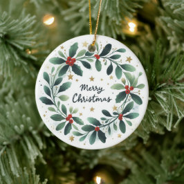 Baby Photo jul Mistletoe Wandan Julgransprydnad Keramik