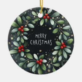Baby Photo jul Mistletoe Wandan Julgransprydnad Keramik