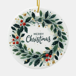 Baby Photo jul Mistletoe Wandan Julgransprydnad Keramik