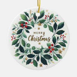 Baby Photo jul Mistletoe Wandan Julgransprydnad Keramik