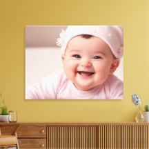 Baby Photo Kanvastryck - Personlig Nursery