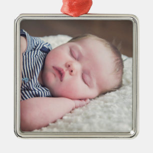 Baby Photo Min första jultomten Julgransprydnad Metall