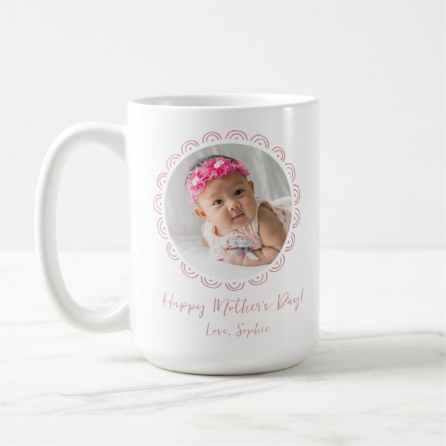 Baby Photo Mors dag Kaffemugg (Vänster)