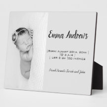 Baby Photo Namn Birth Personlig