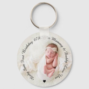 Baby Photo-presentens nyckelring