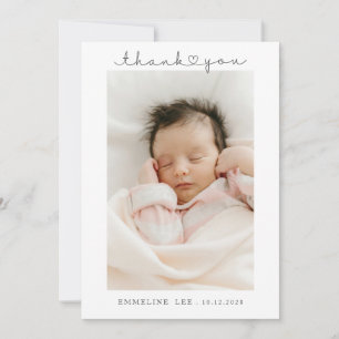 Baby Photo Tack Birth Meddelande