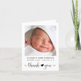 Baby Photo Tack Birth Notice Meddelande