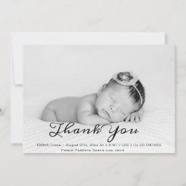 Baby Photo Tack Script Birth-meddelande Meddelande