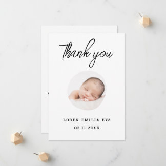 Baby Photo Tack Script Heart Birth Meddelande