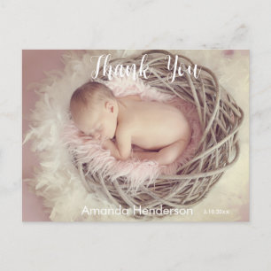 Baby Photo Tack-vykort Vykort