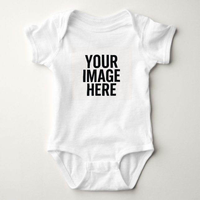 Baby Photo Upload Bodysuit Shirt T (Framsida)