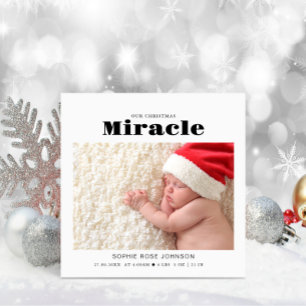 Baby Photo Vår julspegel Julkort