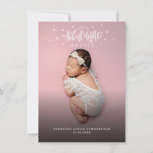 Baby Photos Helgdag Birth Notice Julkort