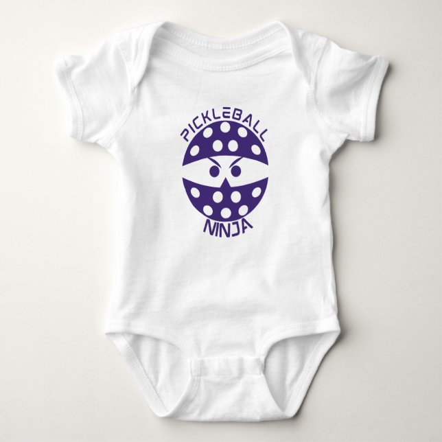 Baby Pickleball ninja! För framtida plockbollsstjä T Shirt (Framsida)