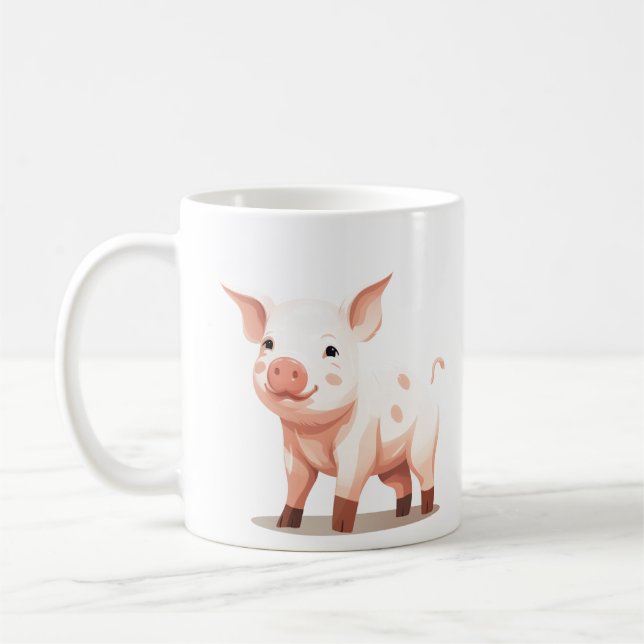 Baby Pig, Baby Piglets, Baby Boskap Kaffemugg (Vänster)