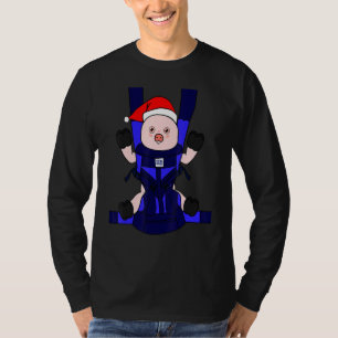 Baby Pig Santa Funny Cute Farmer Farmgirl Christma T Shirt