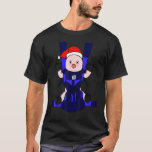 Baby Pig Santa Funny Cute Farmer Farmgirl Christma T Shirt<br><div class="desc">Baby Pig Santa Funny Cute Farmer Farmgirl jul.</div>