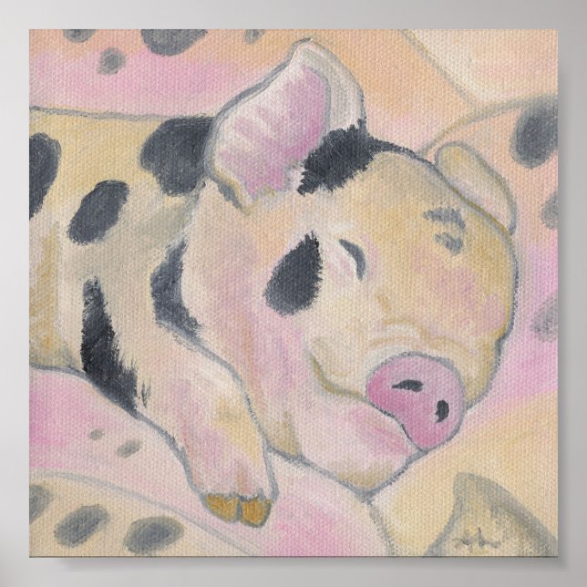 Baby Piglet Art-utskrift poster (Framsidan)