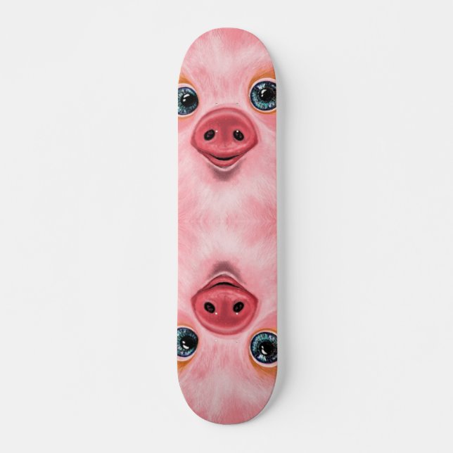 Baby Piglet Skateboard Rosa - sjömil (Framsida)