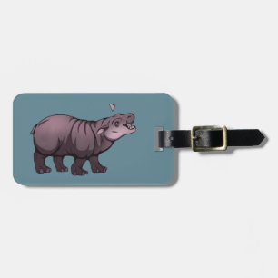 Baby Pigmy Hippo Bagagebricka