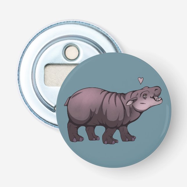 Baby Pigmy Hippo Flasköppnare (Framsidan)