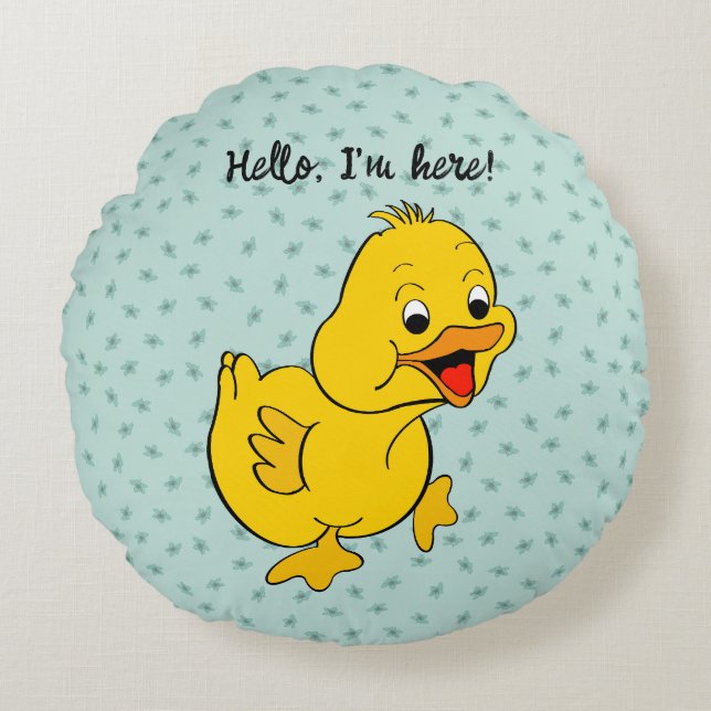 baby Pillow "Little Anka" Rund Kudde (Framsidan)