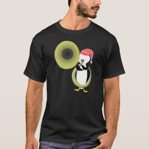 Baby Pingvin Spelar Tuba T Shirt