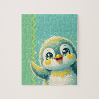 Baby Pingvin Vinkar Pussel