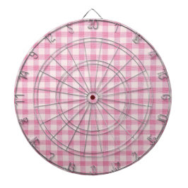 Baby Pink Gingham Pattern Darttavla