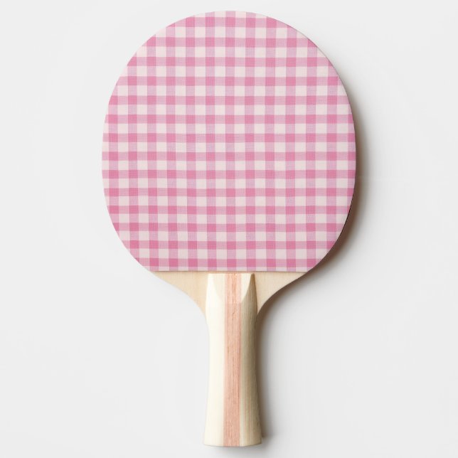 Baby Pink Gingham Pingisracket (Framsidan)