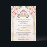 Baby Pink Roses Prinsessa Askungen Quinceañera Inbjudningar<br><div class="desc">Baby Pink Roses Prinsessa Askungen Quinceañera Inbjudan</div>