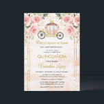 Baby Pink Roses Prinsessa Askungen Quinceañera Inbjudningar<br><div class="desc">Baby Pink Roses Prinsessa Askungen Quinceañera Inbjudan</div>